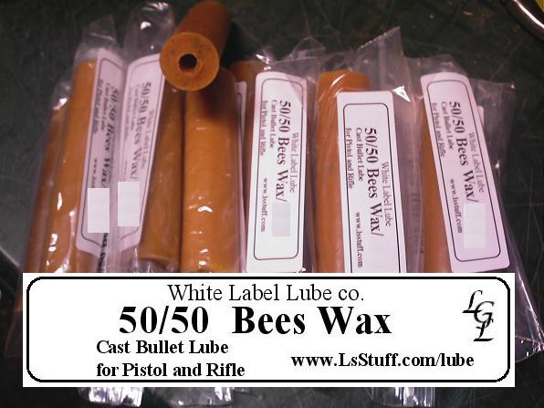 10 Stick 50-50 Beeswax Cast Bullet Lube White Label Lube  FREE SHIPPING 
