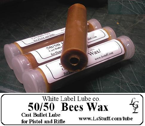 10 Stick 50-50 Beeswax Cast Bullet Lube White Label Lube  FREE SHIPPING 